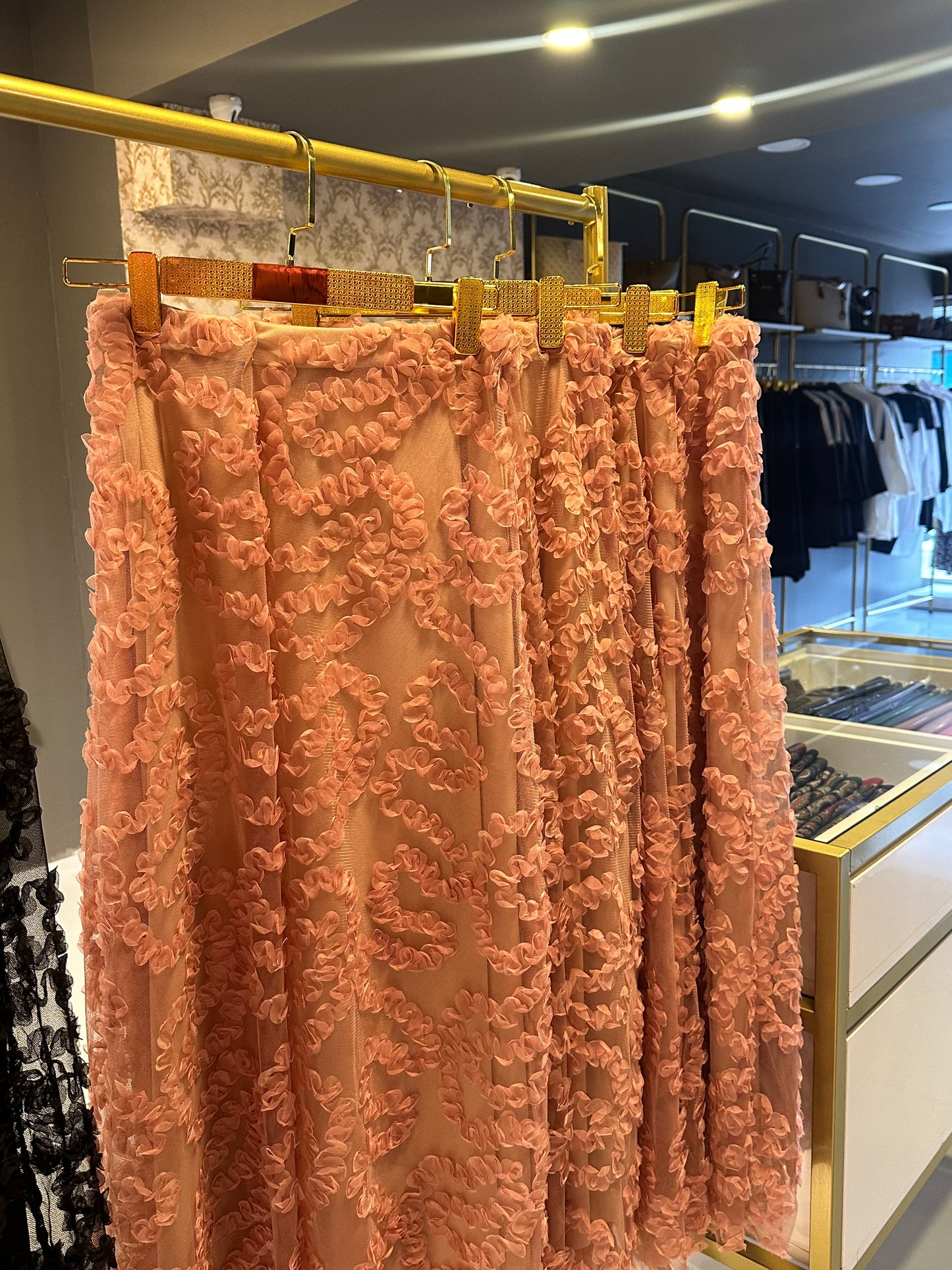 Z&G Gül Detaylı Maxi Etek