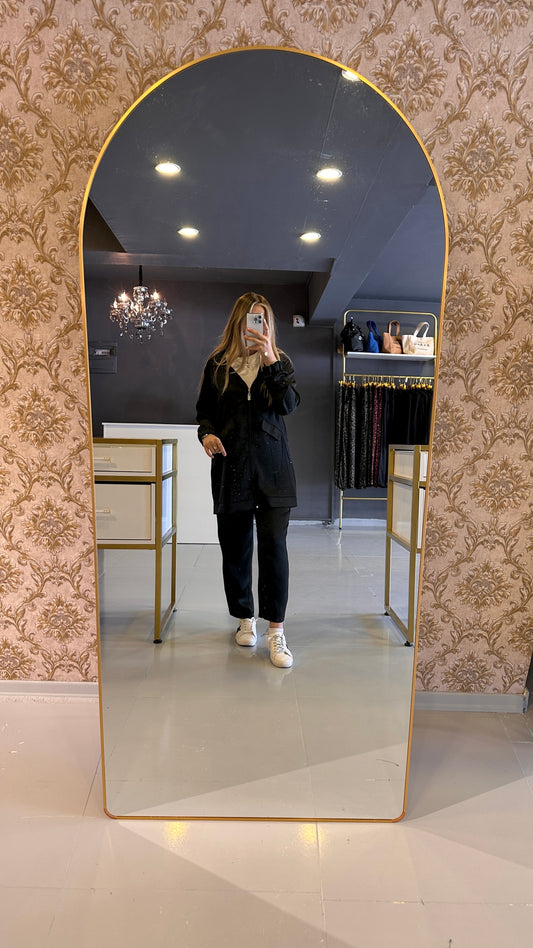 Z&G Siyah Luna Taşlı Takım