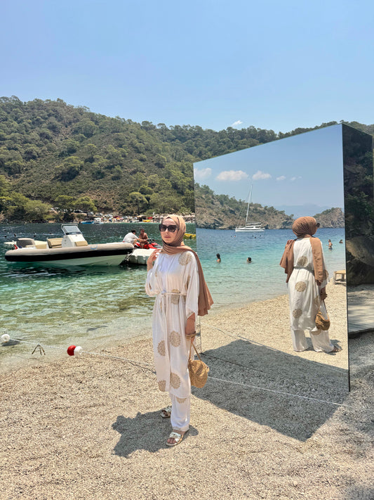 Z&G Soft Breeze - Nakış Detaylı Kimono