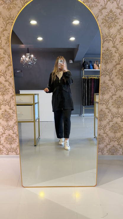 Z&G Siyah Luna Taşlı Takım